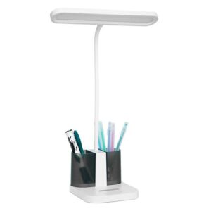 Alternative view of Double Pen Holder USB Rechargeable LED Study Desk Lamp