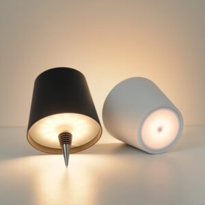 Alternative view of LED Rechargeable Ambient Table Lamp Tri-color Dimmable Wireless Wine Bottle Lamp Bar Light