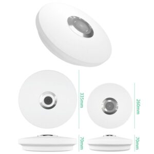 Alternative view of Remote Control Bluetooth LED Ceiling Lamp RGB Music Rhythm Color Changing Lamp
