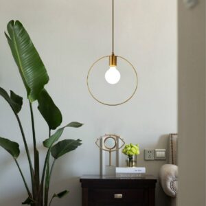Simple Modern Aisle Copper Lamp with 5W Three-color Light
